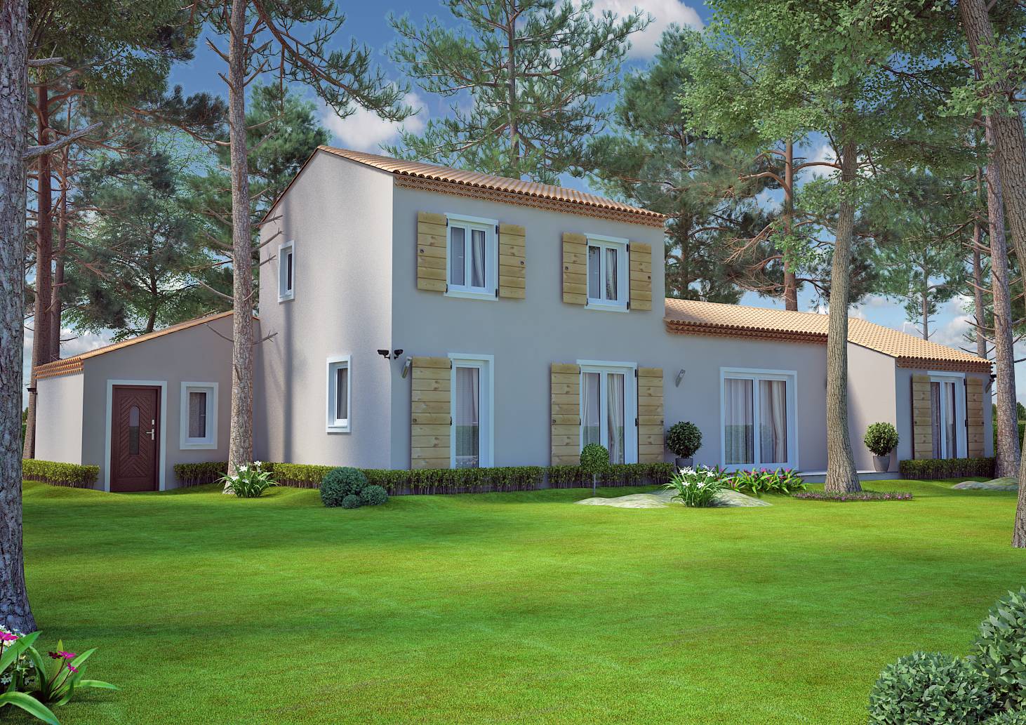Modèle de villa de type traditionnel de 115M2 à étage dans les Bouches du Rhone et le Vaucluse