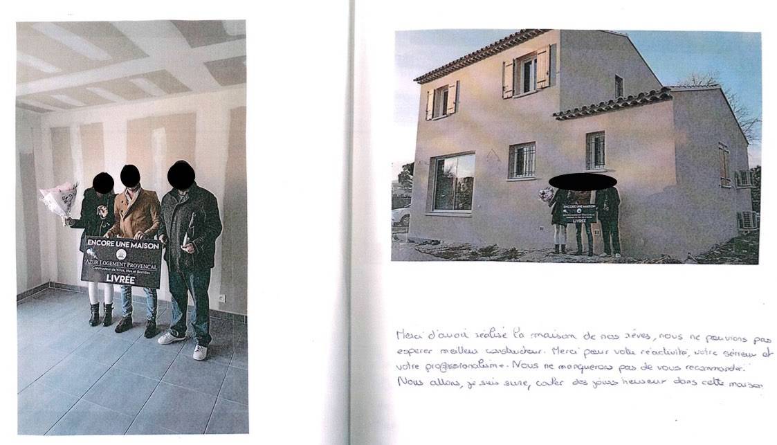 Merci d'avoir réalisé la maison de nos rêves