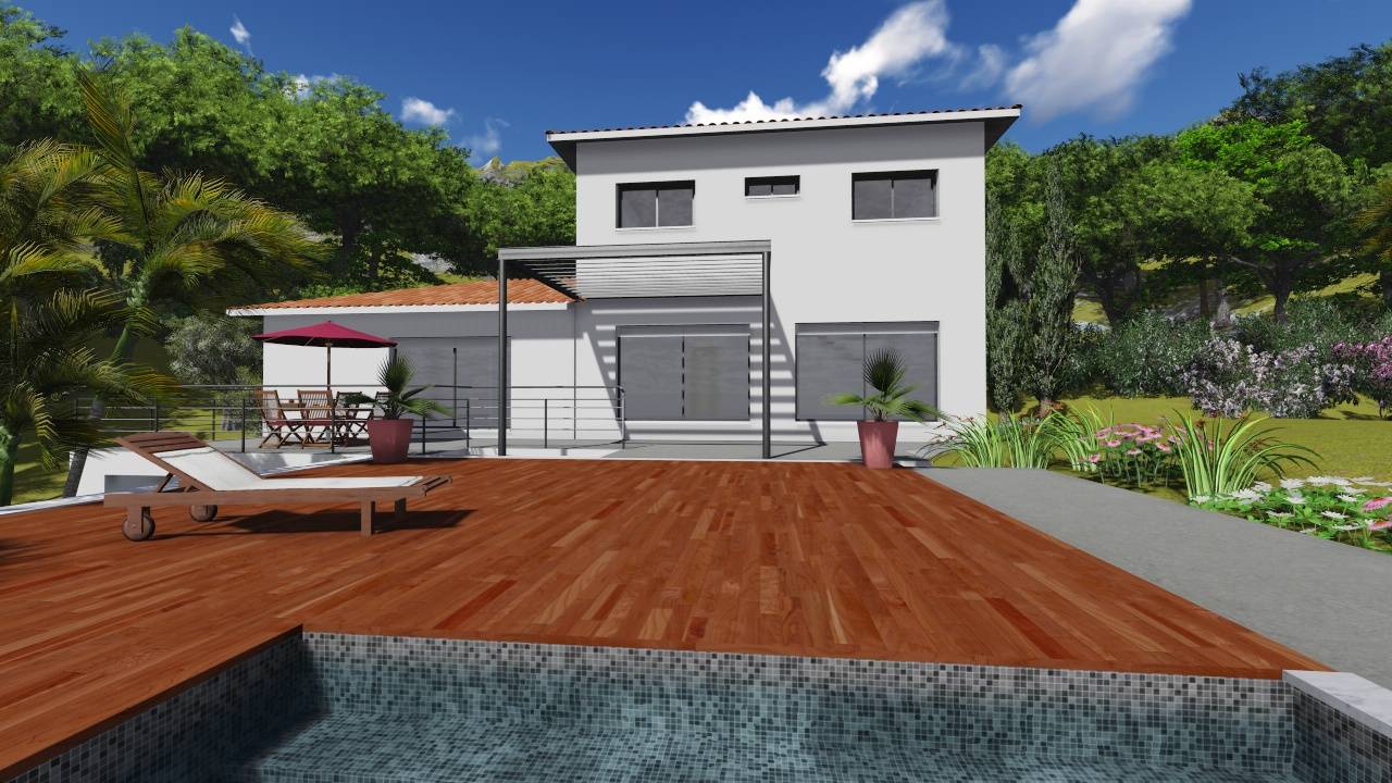Villa contemporaine 140M2 Semi étage