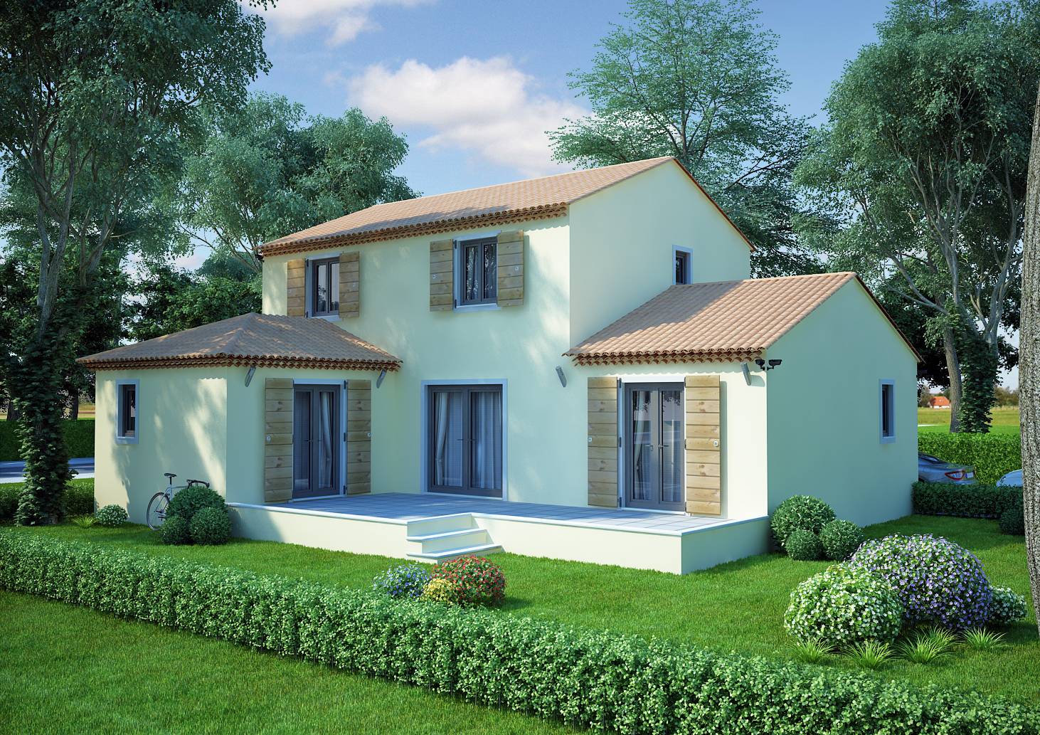 Maison en L de 130m2