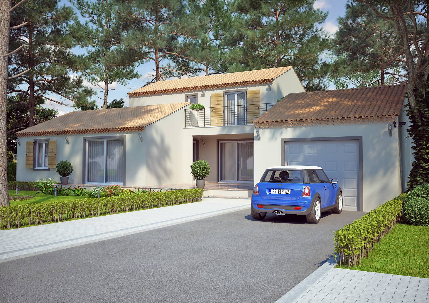 Modèle de villa à étage 120M2 type traditionnel